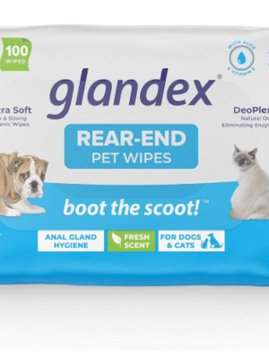 Vetnique Labs Glandex Hundetücher für Haustiere, Reinigung und Desodorierung der Analdrüsen, Hygiene für Hunde